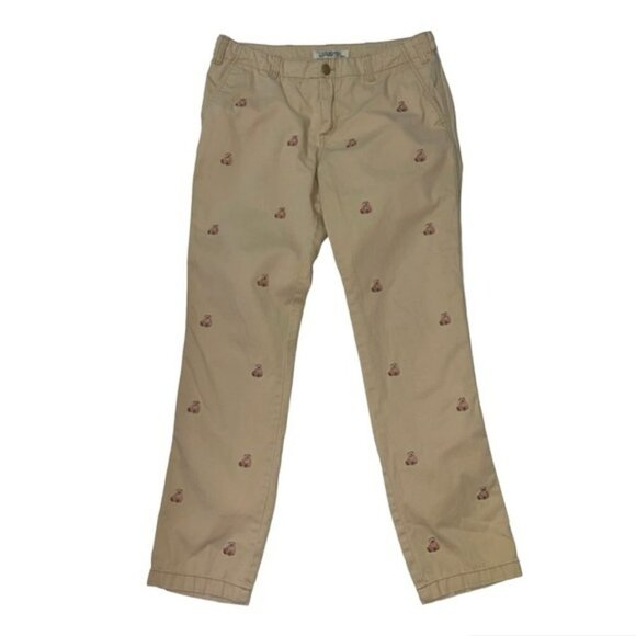 Teenie Weenie Tan Teddy Embroidered Straight Jeans US M - Picture 1 of 7